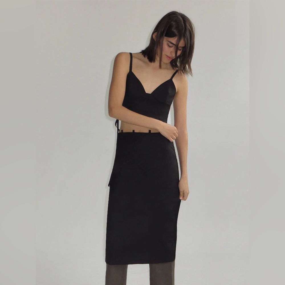 PALOMA WOOL Cut Out Pin Stripe Axel Three in One Midi Dress Skirt Top Size M - Picture 7 of 16